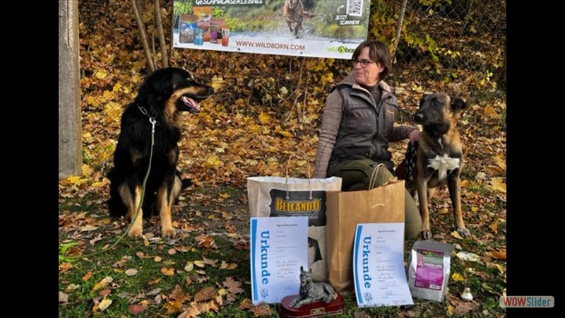 Anke mit Lanzelot und Malik